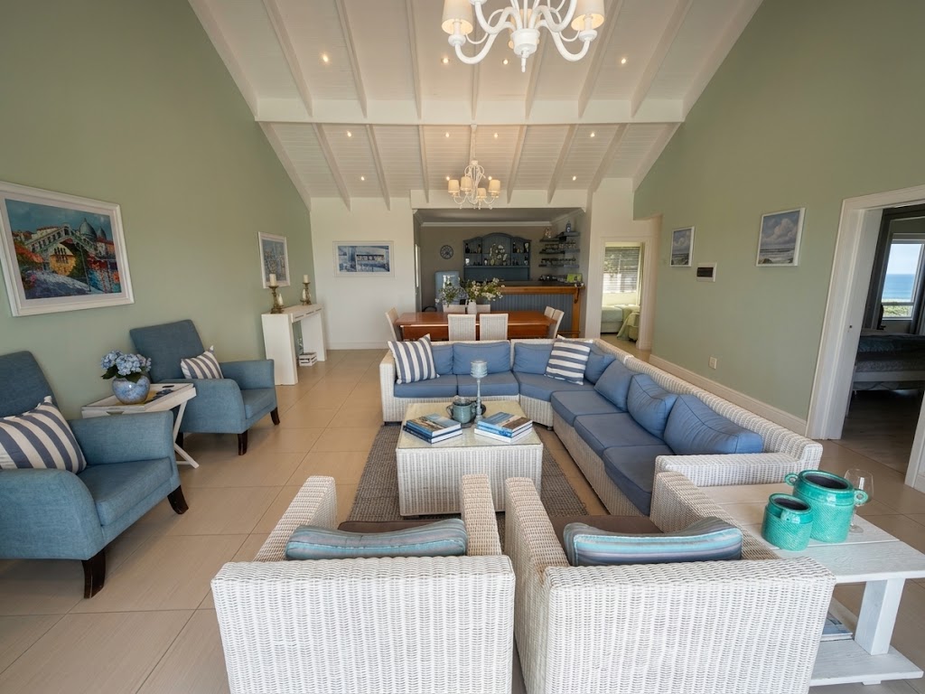 Family Bar Lounge with blue seating and the bar beyond