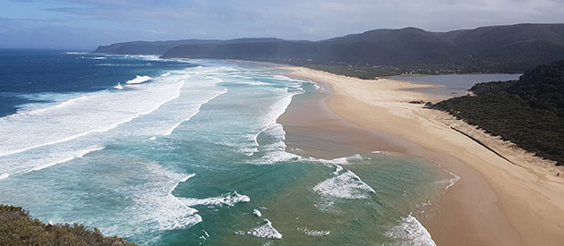 White beach along Plettenberg Bay