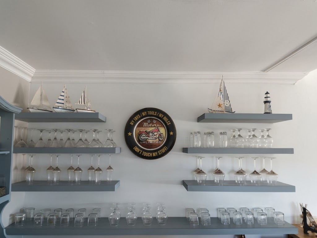 Glassware and nautical details in the Family Bar Lounge bar